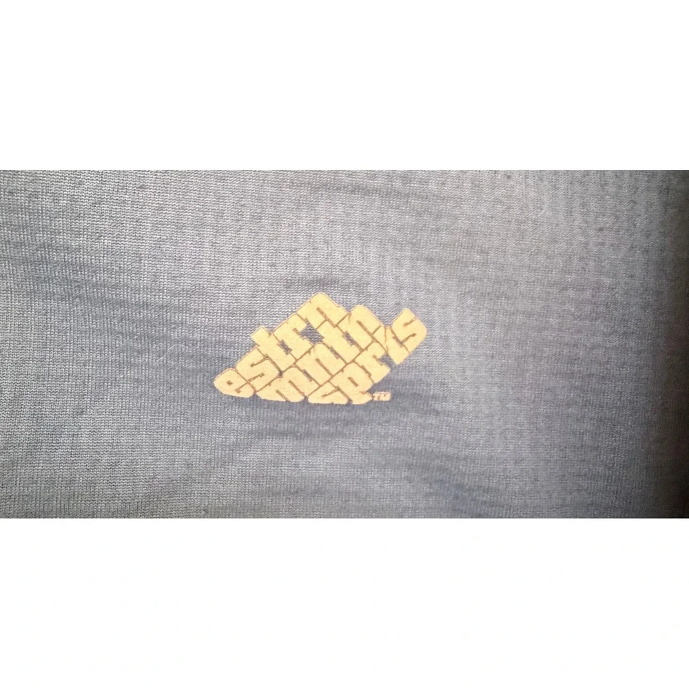 EMS Eastern Mountain Sports Techwick 1/4 Zip Pullover Blue Grey Sz L Hiking